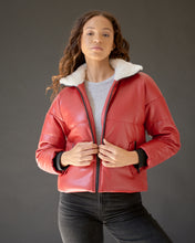 Load image into Gallery viewer, Red Puffer Jacket