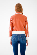 Load image into Gallery viewer, Clay Leather Lace-Up Bomber