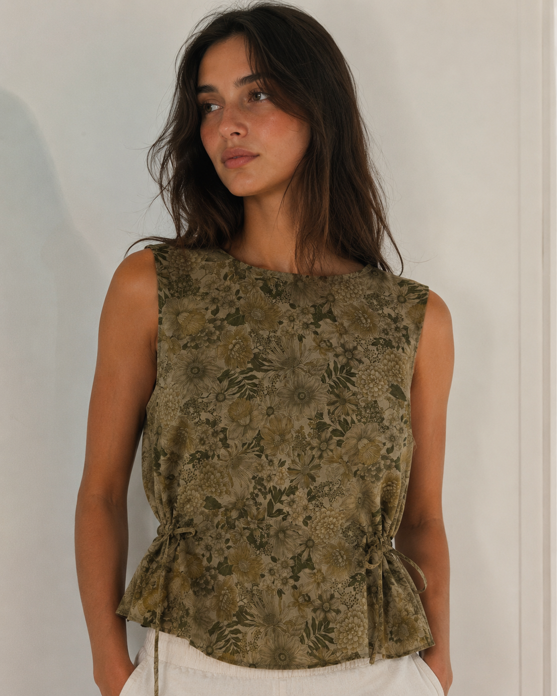 Cotton Side-Tie Top