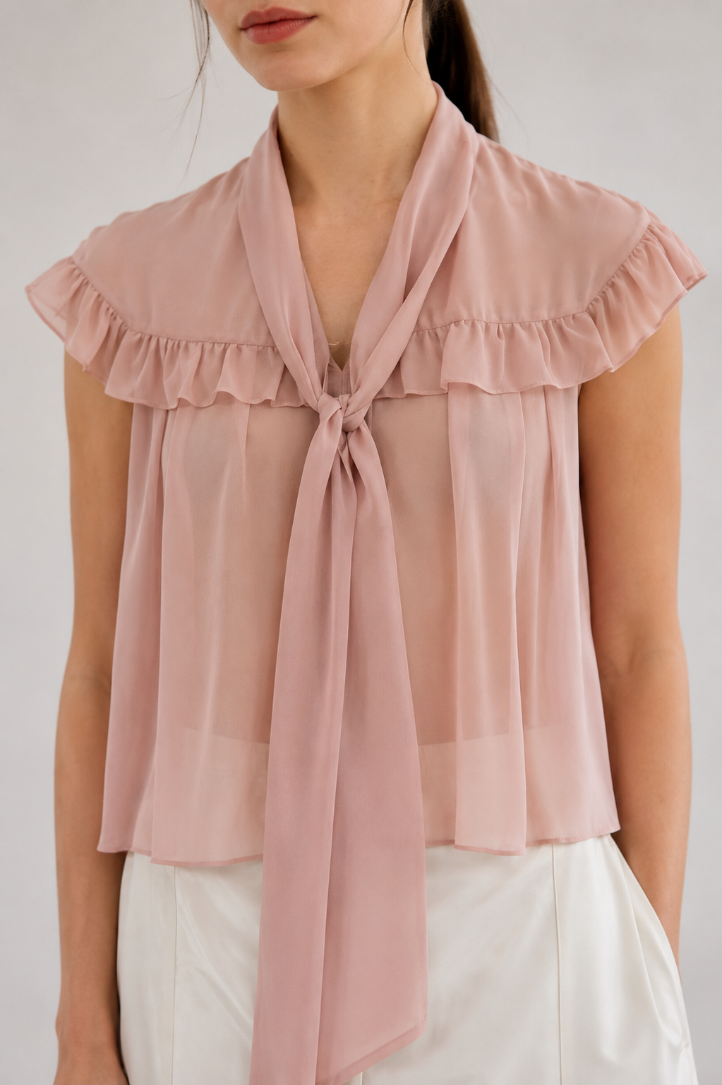 Blush Tank Tie Top