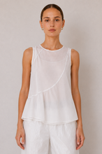 Load image into Gallery viewer, Draped Silk Chiffon Top
