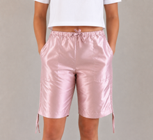 Load image into Gallery viewer, Pink Taffeta Silk Shorts
