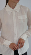 Load image into Gallery viewer, Chiffon Double Collar Button-Up
