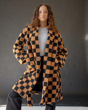 Load image into Gallery viewer, Checkered Robe Coat
