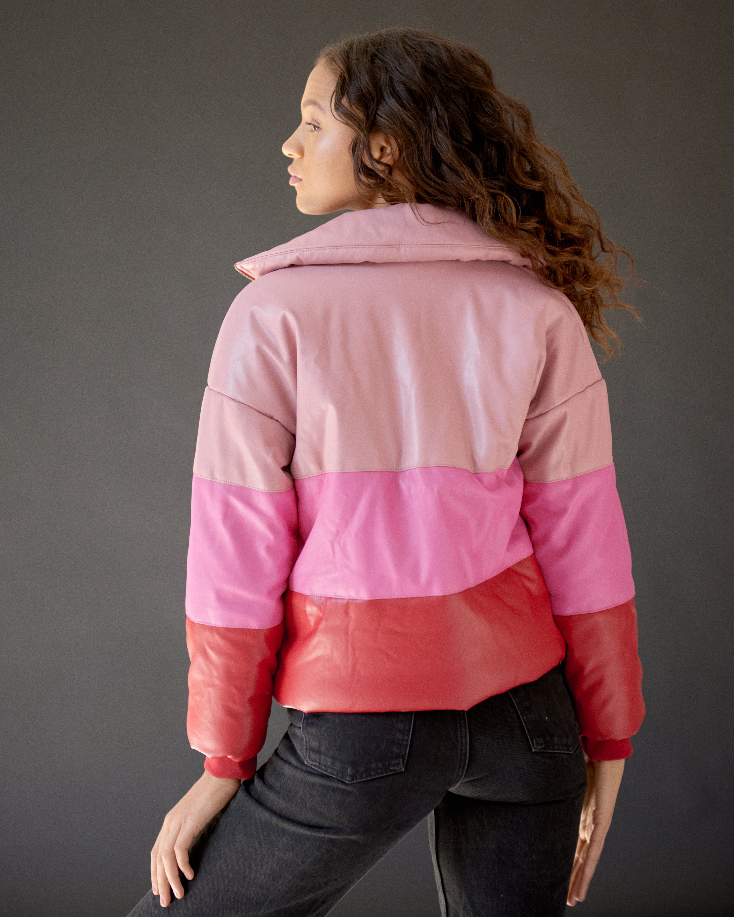 Multi Colored Puffer Jacket