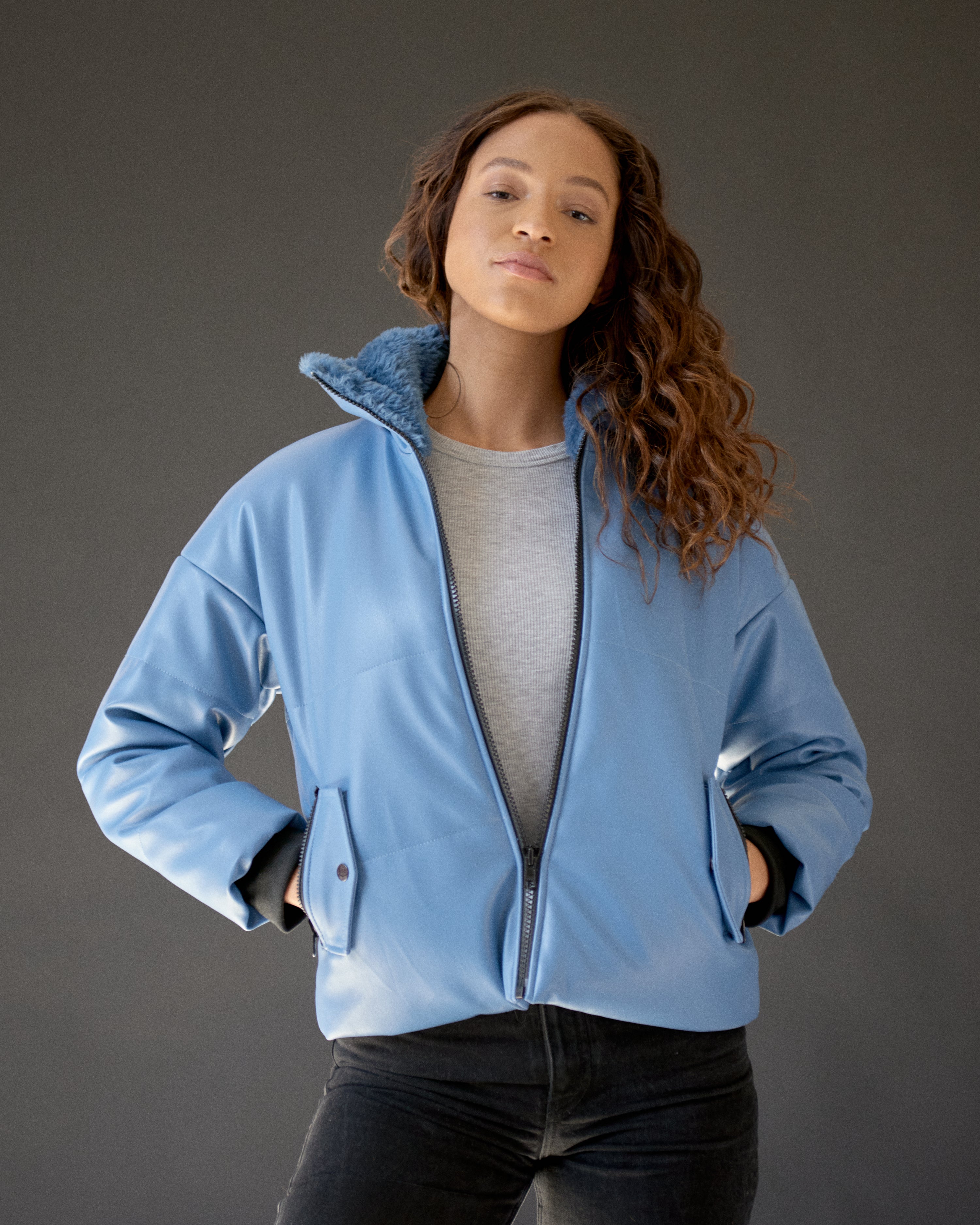 Blue Puffer Jacket