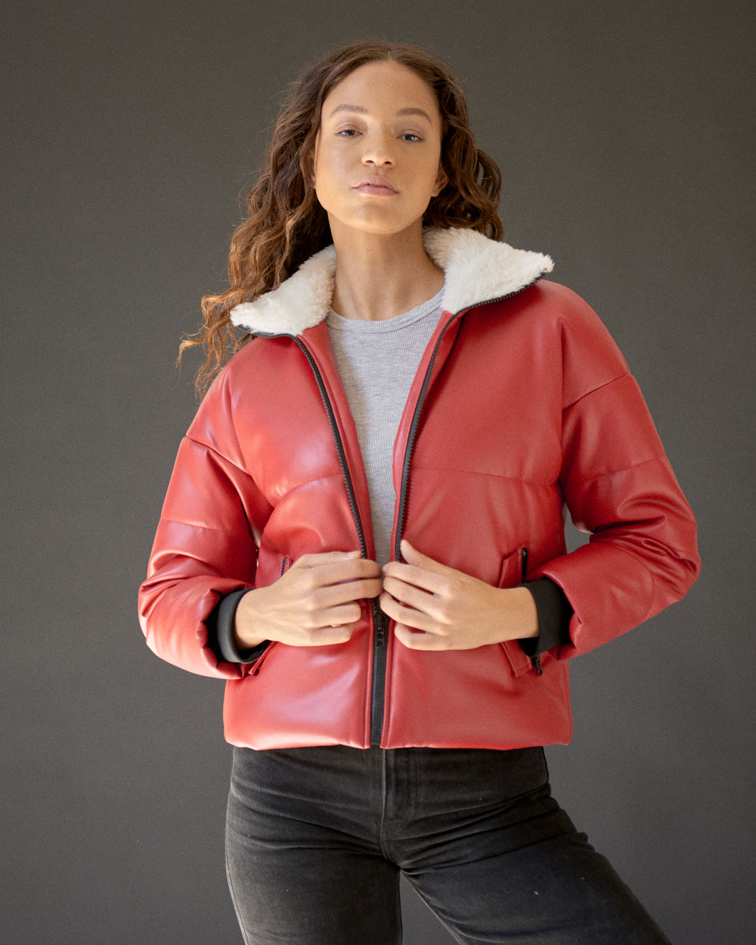 Red Puffer Jacket