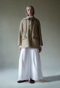 Short Scarf Jacket in Tweed