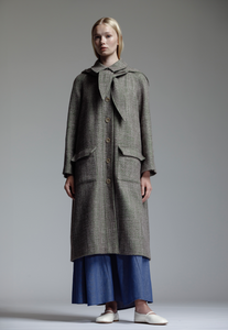 Long Scarf Swing Coat