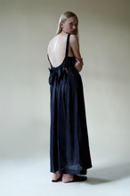 Load image into Gallery viewer, Tye Back Dress in Linen
