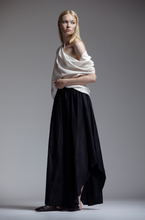 Load image into Gallery viewer, Cream One Shoulder Drape In Linen
