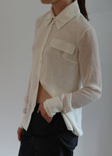 Load image into Gallery viewer, Chiffon Double Collar Button-Up
