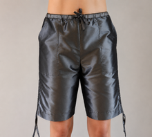 Load image into Gallery viewer, Gunmetal Silk Taffeta Short
