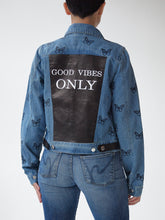 Load image into Gallery viewer, Good Vibes Denim Jacket
