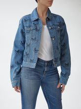 Load image into Gallery viewer, Good Vibes Denim Jacket
