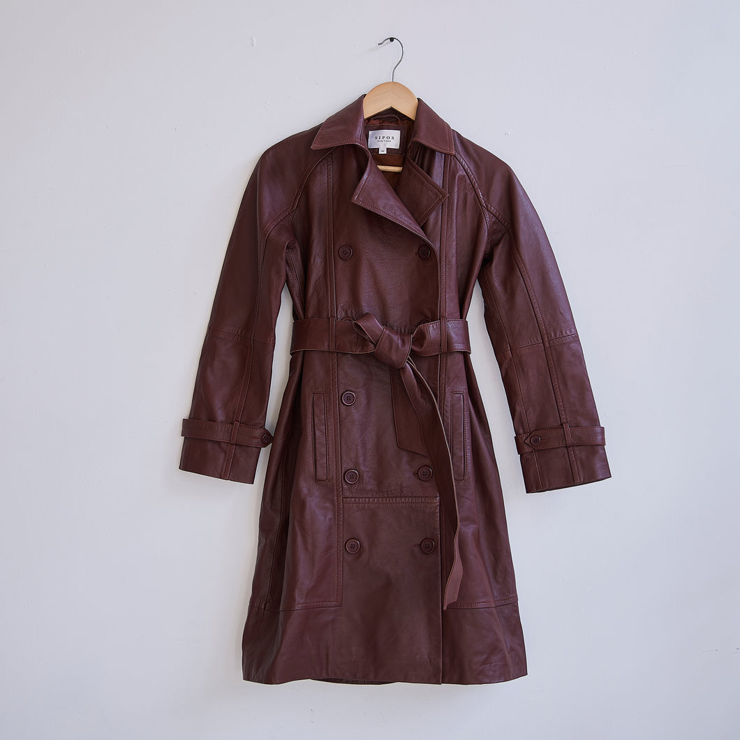 Croc Embossed Trench