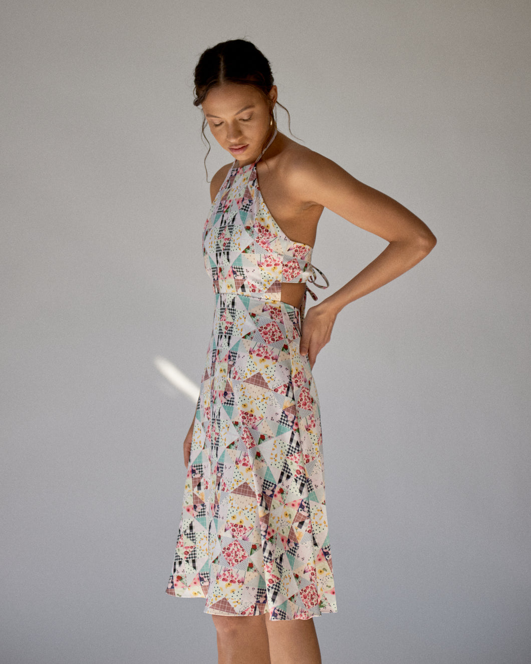 Patchwork Slip Dress Sipos New York Patchwork Slip Dress Sipos New York