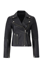 Load image into Gallery viewer, Ribbed Leather Jacket

